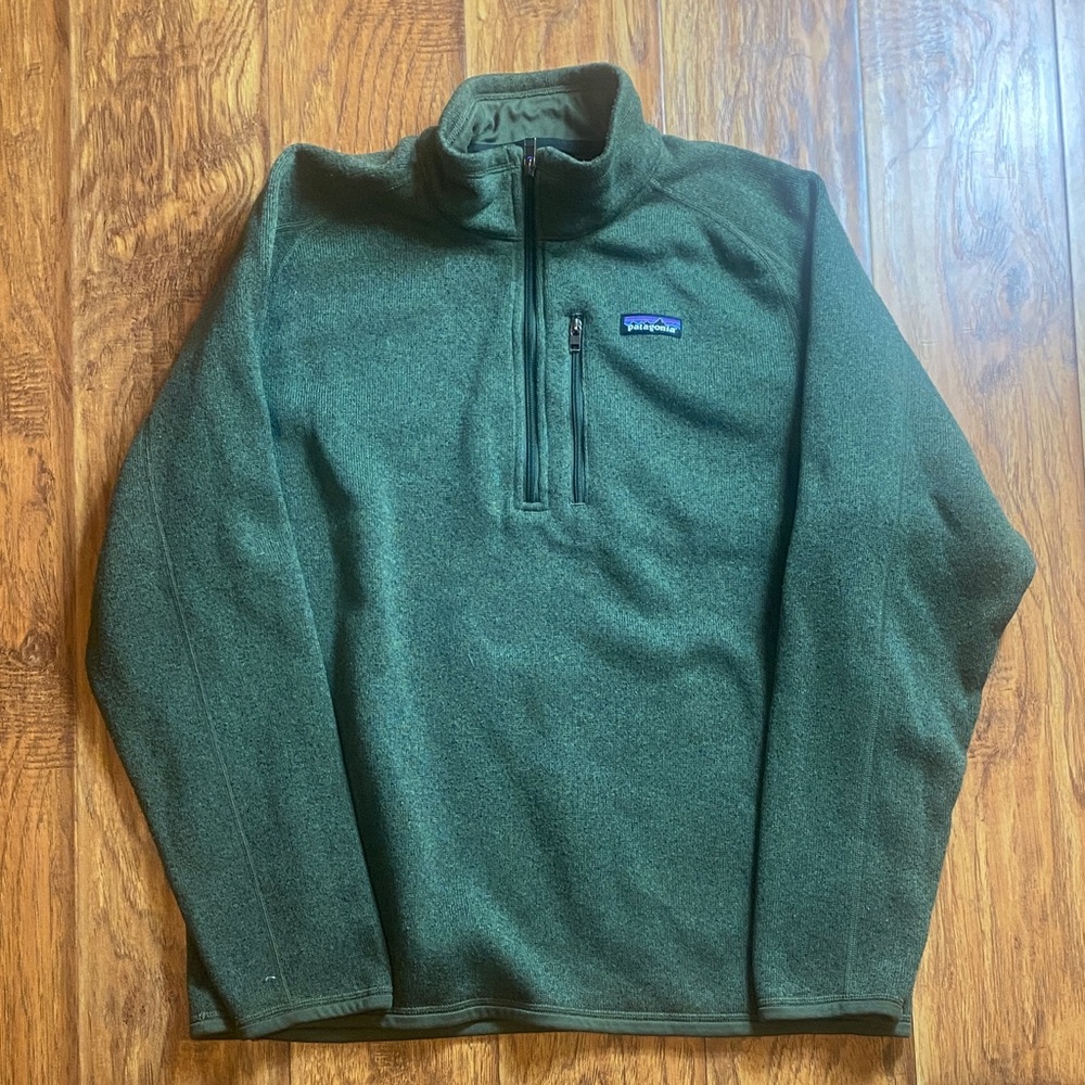Patagonia Olive Green Fleece Pullover
